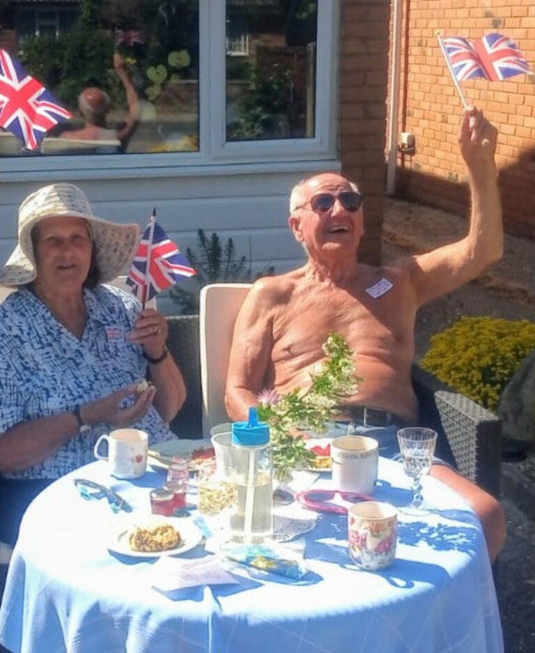 Celebrations outside with 1 Oak Colchester clients