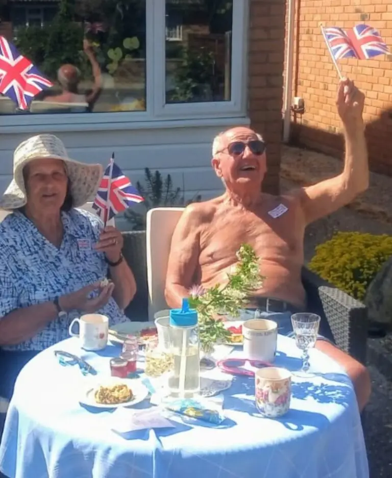 Celebrations outside with 1 Oak Colchester clients