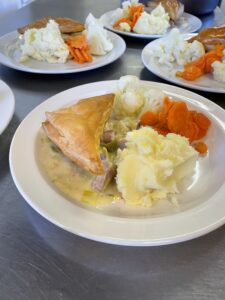 Gammon and Leek Pie at 1 Oak Community Meals CIC
