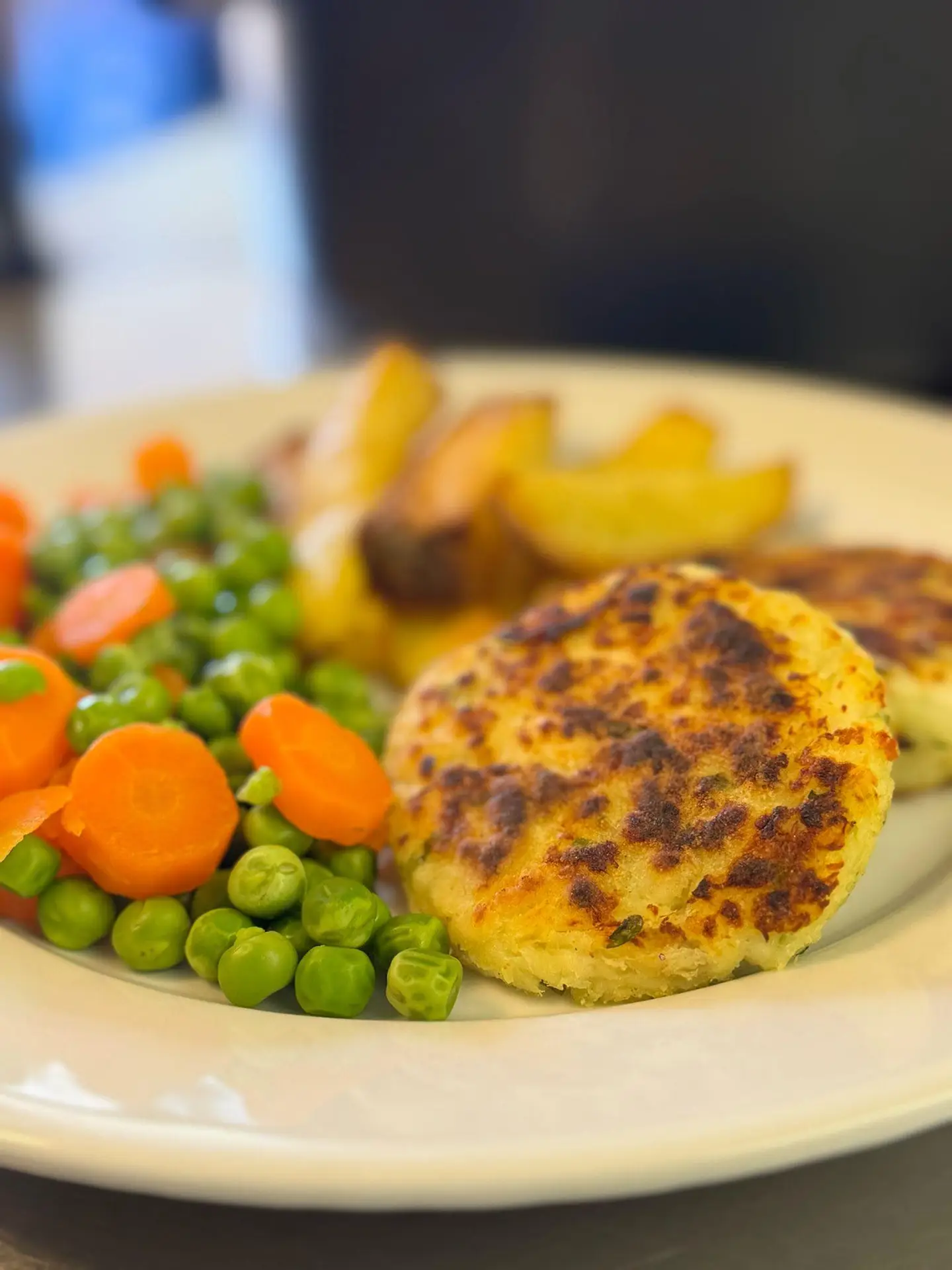 Haddock fishcake at 1 Oak Community Meals CIC