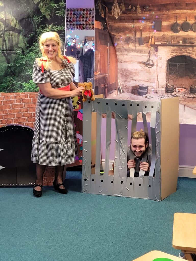 Christmas Panto at 1 Oak Chilton Club daycentre in Sudbury