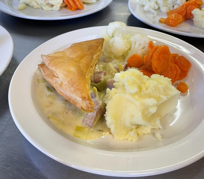 Gammon and Leek Pie at 1 Oak Community Meals CIC